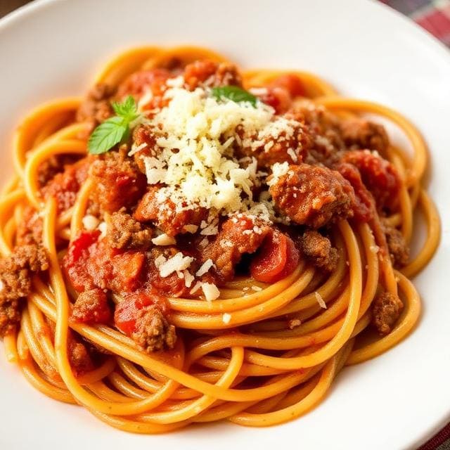 Bolognese Spaghetti Six Ounces Coffee